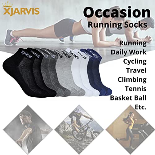 5 Pairs Ankle Length Half Terry Cotton Socks Men & Women for Sports, Pack of 54