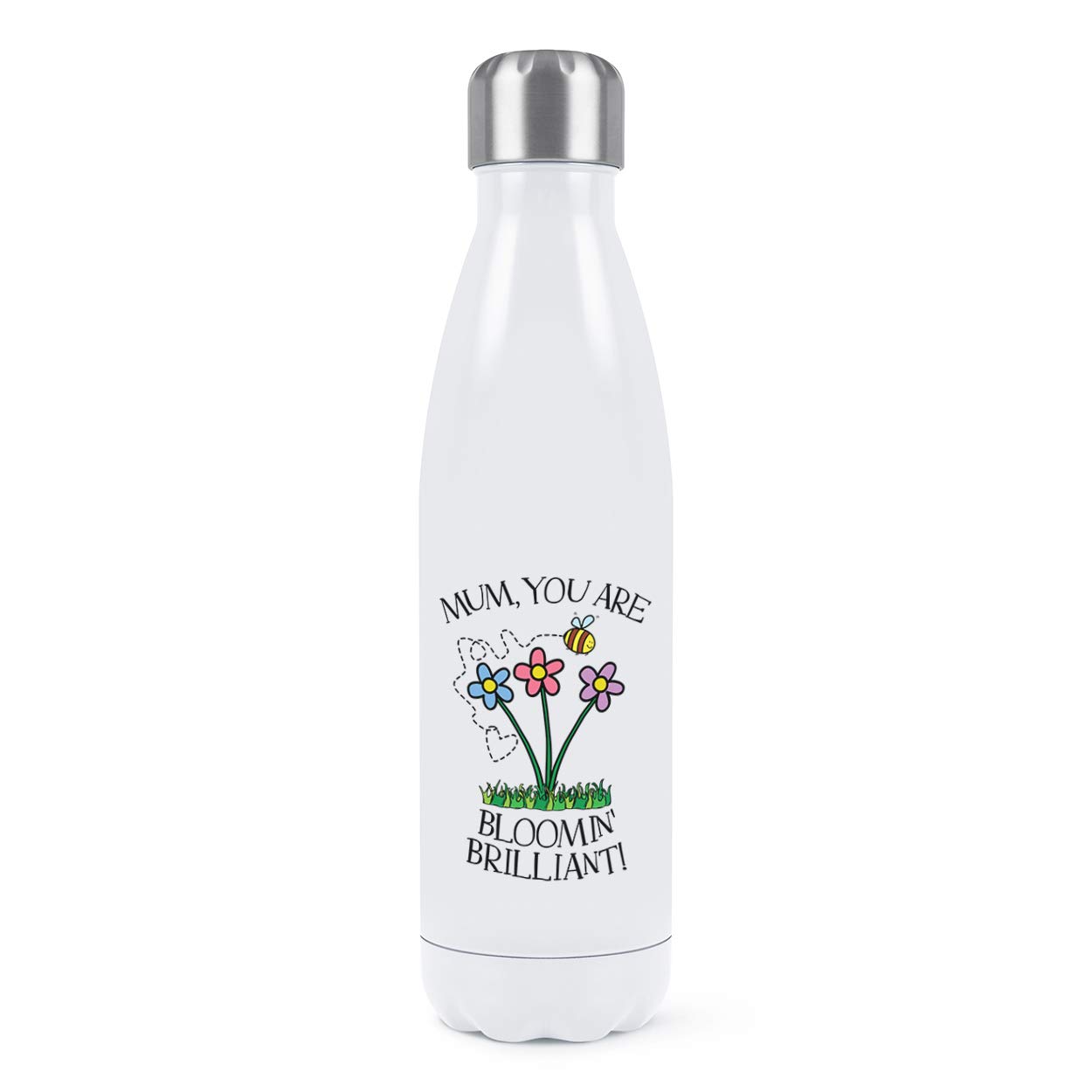 Gourde isolée Maman Bloomin Brillant 500ml en inox : le cadeau idéal pour la fête des mères