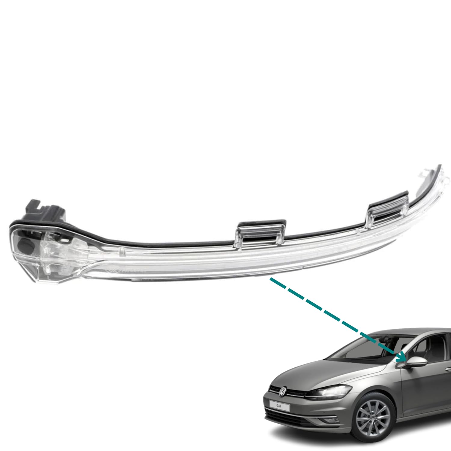 Clignotant LED Latéral Droit Pour VW Crafter / MAN TGE / SY - Compatible OE 7C1949102A