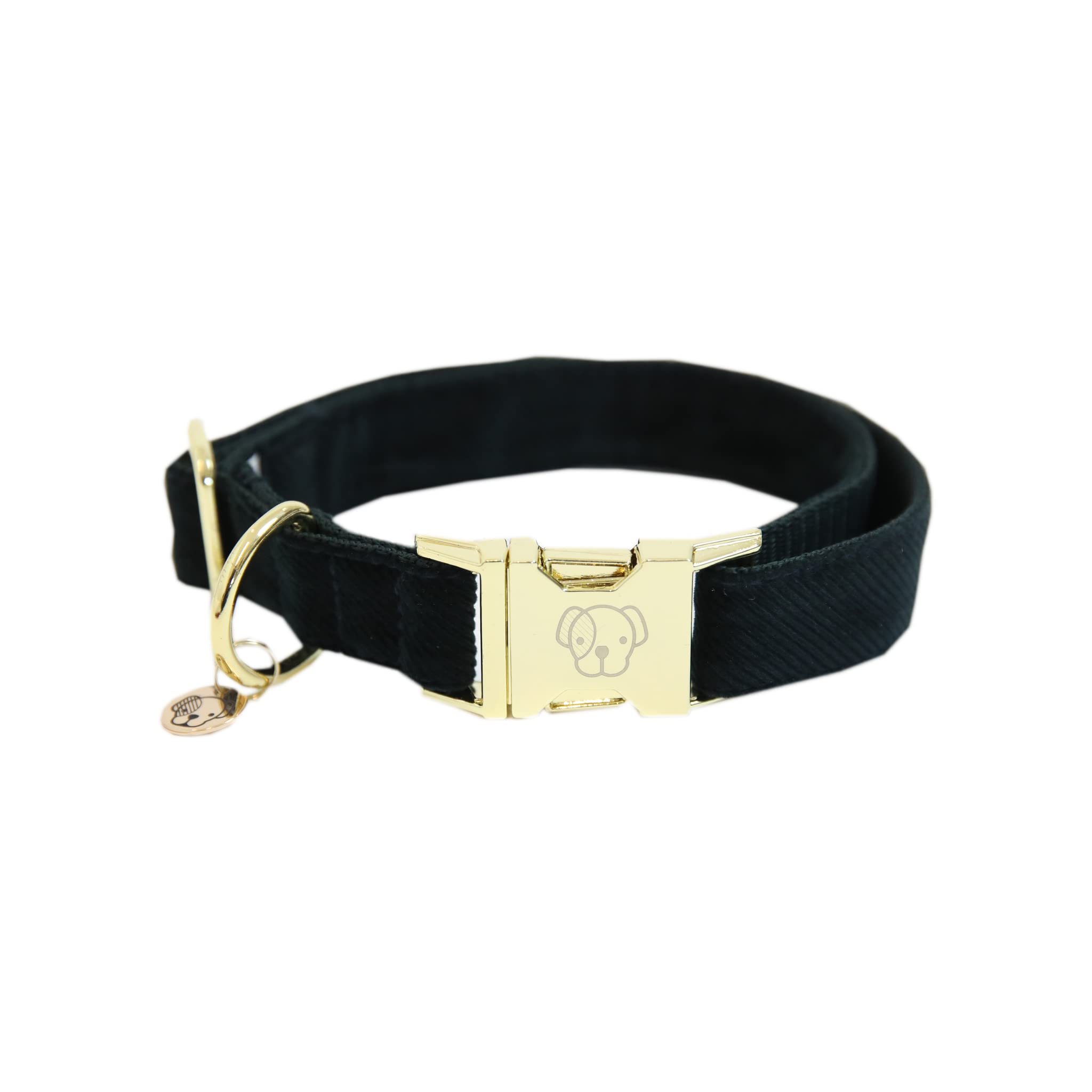 Collier chien velours vert foncé Kentucky Dogwear XS pour balades citadines