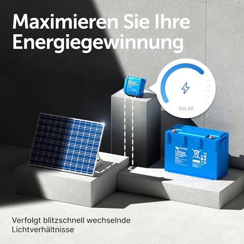 Victron Energy BlueSolar MPPT Laderegler - Solar Laderegler - 75V 15 Amp 12/24-Volt
