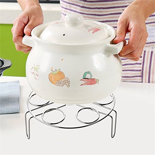 Egg Steamer Rack, Alamic Egg Rack Steamer Trivet Basket Stand for Instant Pot 3 Quart Accessories and Pressure Cooker 3 Qt Accessories, Stainless Steel - 1 Pack - Thumbnail 6