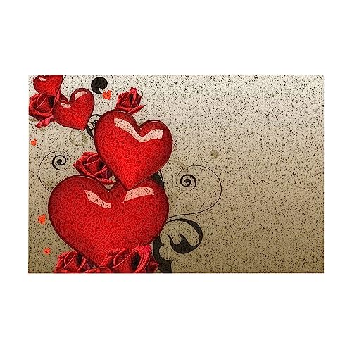 Tapis de sol Saint-Valentin BAFAFA en PVC antidérapant pour entrée extérieur - 2