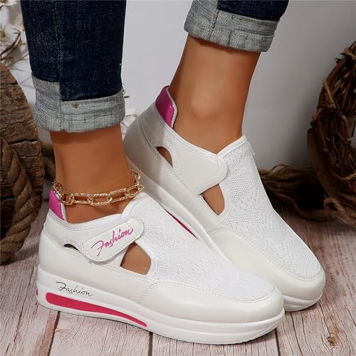 Ladmiple Sneakers For Women Slip On Wide Width Loafers Canvas Shoes Fashion Dressy Casual Summer Flats Walking Sneakers3