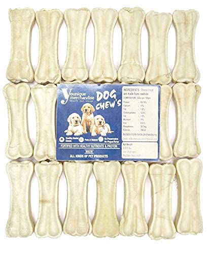 YOUNIQUE MERCHANDISE Pressed Chew Bones for Dogs 5 inch Pack of 500 Gram