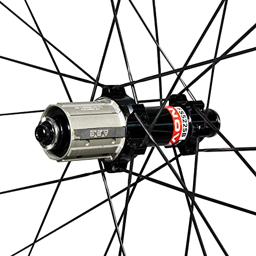 Ican Aero 50S Superlight 1410G Carbon Road Bike Wheelset Clincher Tubeless Ready Straight Pull Hub Sapim Cx-Ray Spoke #TOP5
