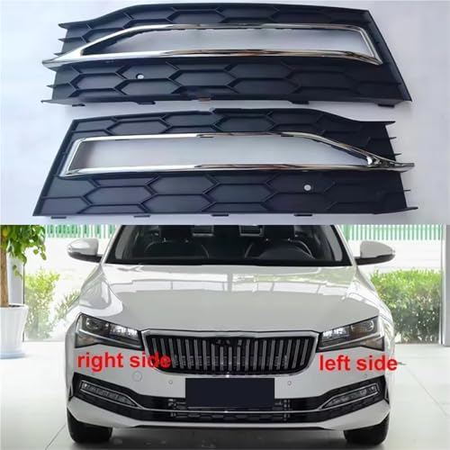 Grille d'aération antibrouillard Skoda Superb 2020 cache pare-chocs - 4