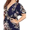 Milumia-Women-Plus-Size-Summer-Floral-Boho-High-Waist-V-Neck-Maxi-Dress Milumia Women Plus Size Summer Floral Boho High Waist V Neck Maxi Dress Blue XX-Large Plus