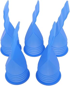 AKOAK 5 Pcs Drainage Backflow Preventer, One-Way Drain, Sewer Filter, Adjustable Silicone Floor Drain Trap for Bathroom, Bathroom, Kitchen and Other Pipes BLUE