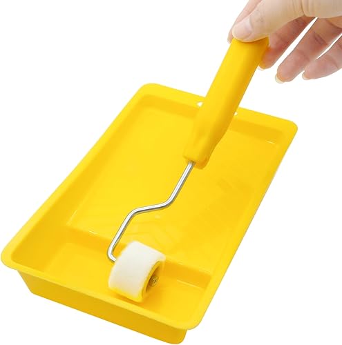 Miniatura 7 de Mini rodillos de pintura de 45 pulgadas para retoque de borde o esquina, pinceles de lana de pintura extra pequeños, herramienta de pintura pequeña