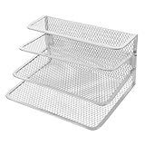 Veemoon Letter Holders for Desktop Metal Book Holder File Organizer for Desk Mail Organizer Magazine File