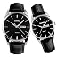 Black strap*Silver case*Black Dial