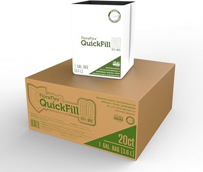 FloraFlex 1 Gal QuickFillTM | 60% WHC | Expandable Organic Coco Coir Plant Medium 20pk