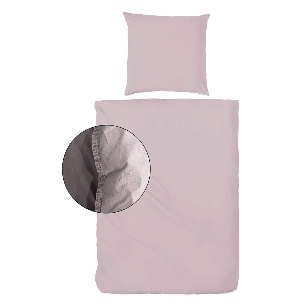 Primera Thomas Renforce Biancheria da letto Stonewashed | 450 rosa pallido - 135 x 200 cm