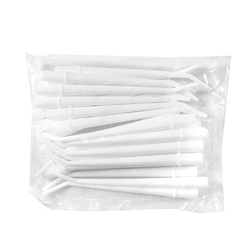 Miniatura 36 de JMU 100 puntas de aspirador quirúrgico dental de 1/8 pulgadas, puntas de succión desechables blancas, 4 bolsas de 25