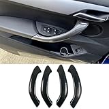 CHUANGHUI Car Door Handle for BMW X2 F39 X1 E84 F48 2010-2022 Interior Door Handles Replace Cover Car Door Pull Accessories (Carbon Fiber Color)
