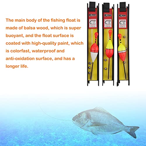 6 Stück Fishing Posen Set Angelposen Angeln Schwimmt Set Mit Senkblei, Angelschnur und Haken (5#, 7#, 9#) für… – Bild 7