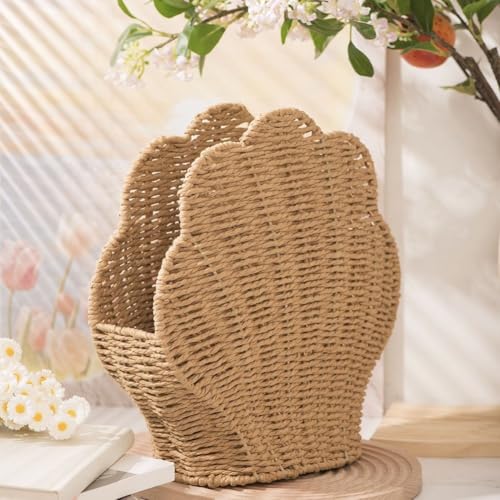 Panier de rangement polyvalent pour objets divers et décoration d'intérieur rustique - 5