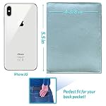 Deluxe Personalized Monogrammed Chambray Leather RFID Passport Wallet and Luggage Tag - Image 5