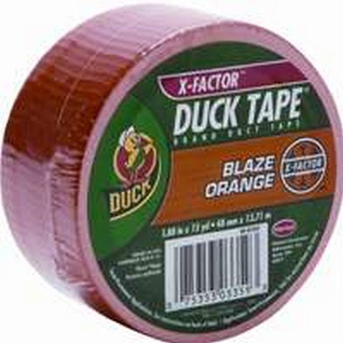 Image of Duck Brand 1265019 Color Duct Tape, Neon Orange, 1.88 Inches x 15 Yards, Single Roll (Pack of 6)