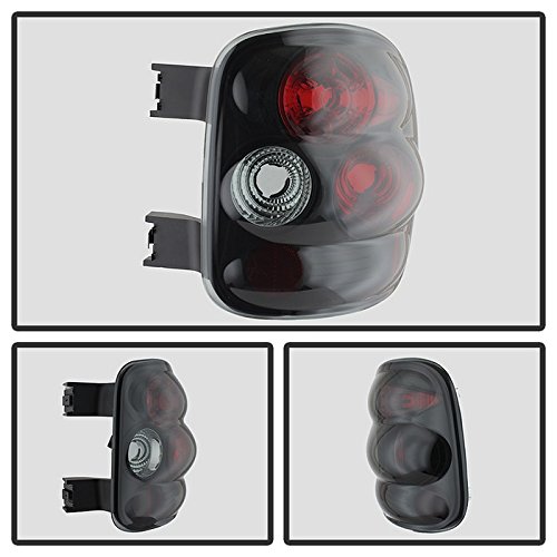 Aftermarket Euro Style Tail Light For Chevy Silverado Stepside 99-04 - Black Smoke #TOP1