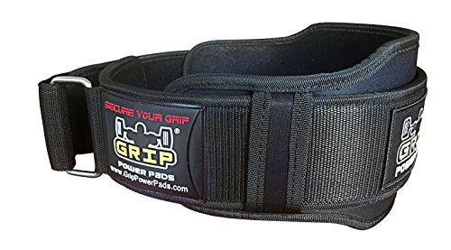 Grip Power Pads Gym Weight Lifting 6" Wide Neoprene Double Belt For Men Back Lumber Support Fitness Exercise Bodybuilding (Small 30"-35") #TOP6