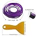 OSIFIT Car Interior Trim Strips,Universal 16.4 ft Car Electroplating Decoration Styling Door Dashboard, Flexible Interior Trim Accessories with Installing Tool(Purple)