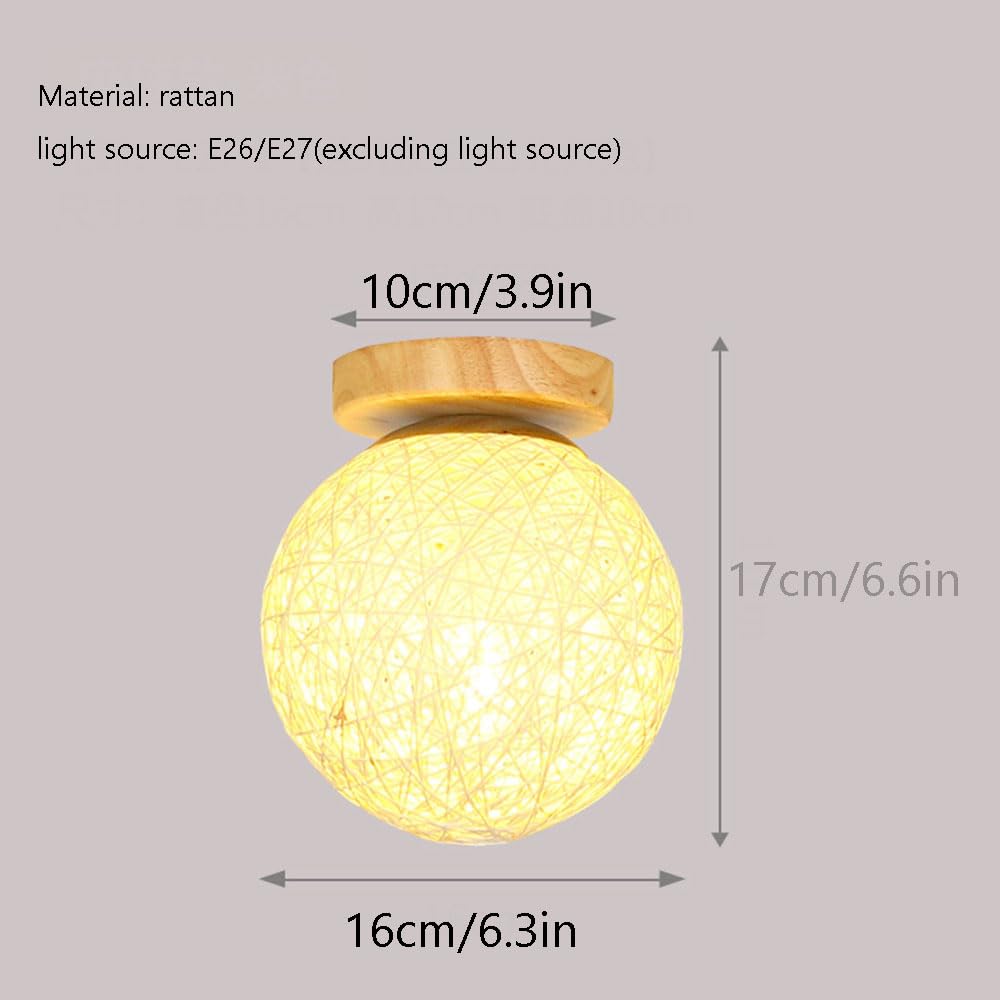 Nowoczesne lampy sufitowe LED Półwpuszczany żyrandol sufitowy Drewniany blat lampy sufitowej rattanowe oświetlenie wewnętrzne dekoracyjna lampa wisząca