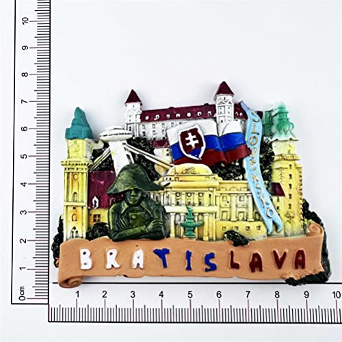 Imán decorativo Bratislava Slovakia para refrigerador miniatura 5