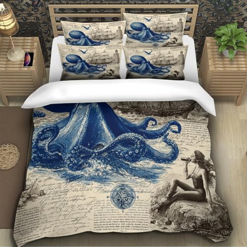 Housse de Couette Chat 3D Parure de Lit Microfibre Ultra Douce Super King