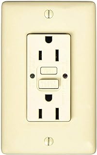 Gfci Receptacle, 15A, 125Vac, 5-15R, Ivory