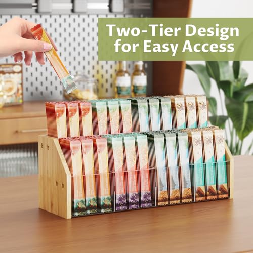 Rangement en acrylique pour sachets pour optimiser l'espace du plan de travail - 6
