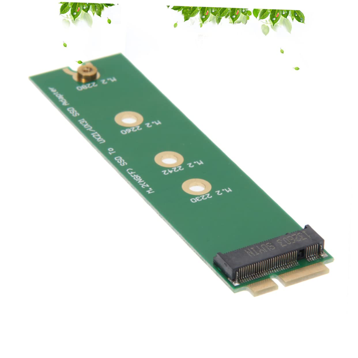 BRIGHTFUFU .2 Ssd to Ux31/ Ux21 Ssd Converter Adapter Card Socket 22x42mm 22x60mm 22x80mm