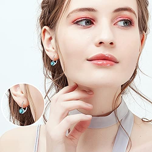 Huggies Earrings 925 Sterling Silver Small Hoop Teardrop Drop Earrings Silver Hoop Earrings Jewellery Birthday Gifts for Women Girls