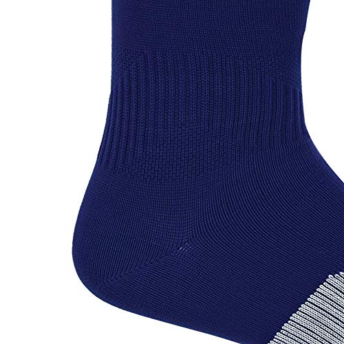 Adidas Metro 4 Soccer Socks For Boys, Girls, Men And Women (1-Pair), Dark Blue/White/Clear Grey, Medium #TOP4