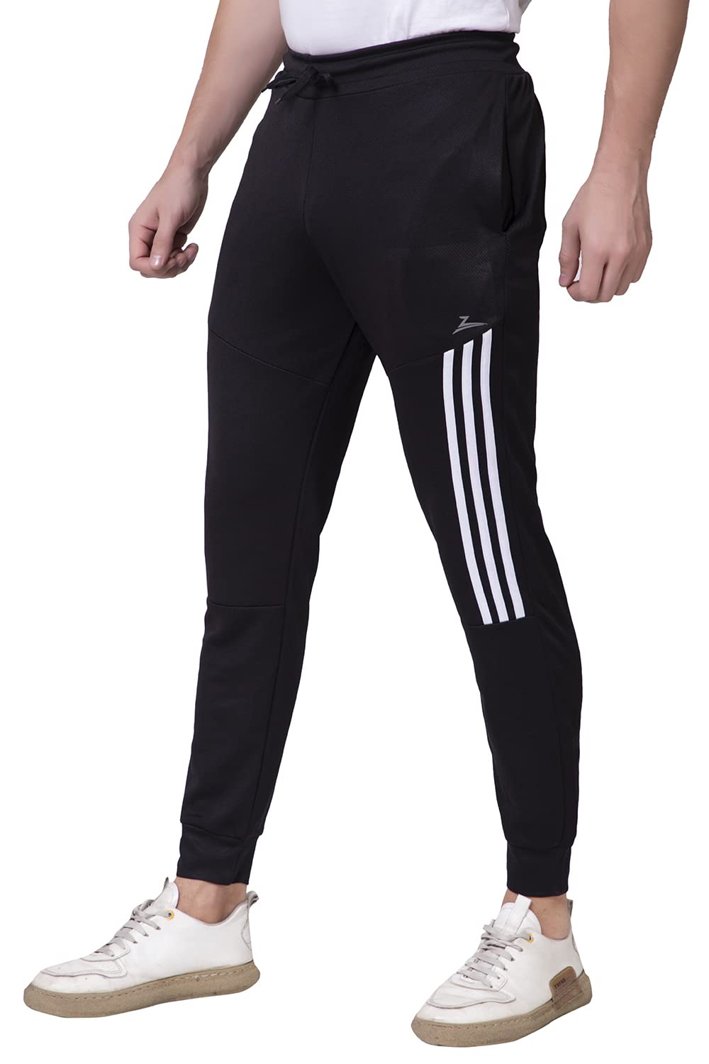 Zeffit Stylish Men's Polyester Trackpants with Sides Stripes Joggers|Active wear Trackpants|Sports Trackpants|Gym Trackpants