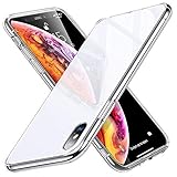 ESR Glass Case for iPhone XS/X Case, 9H Tempered Glass Back Cover [Mimics Glass Back of iPhone XS/X]...