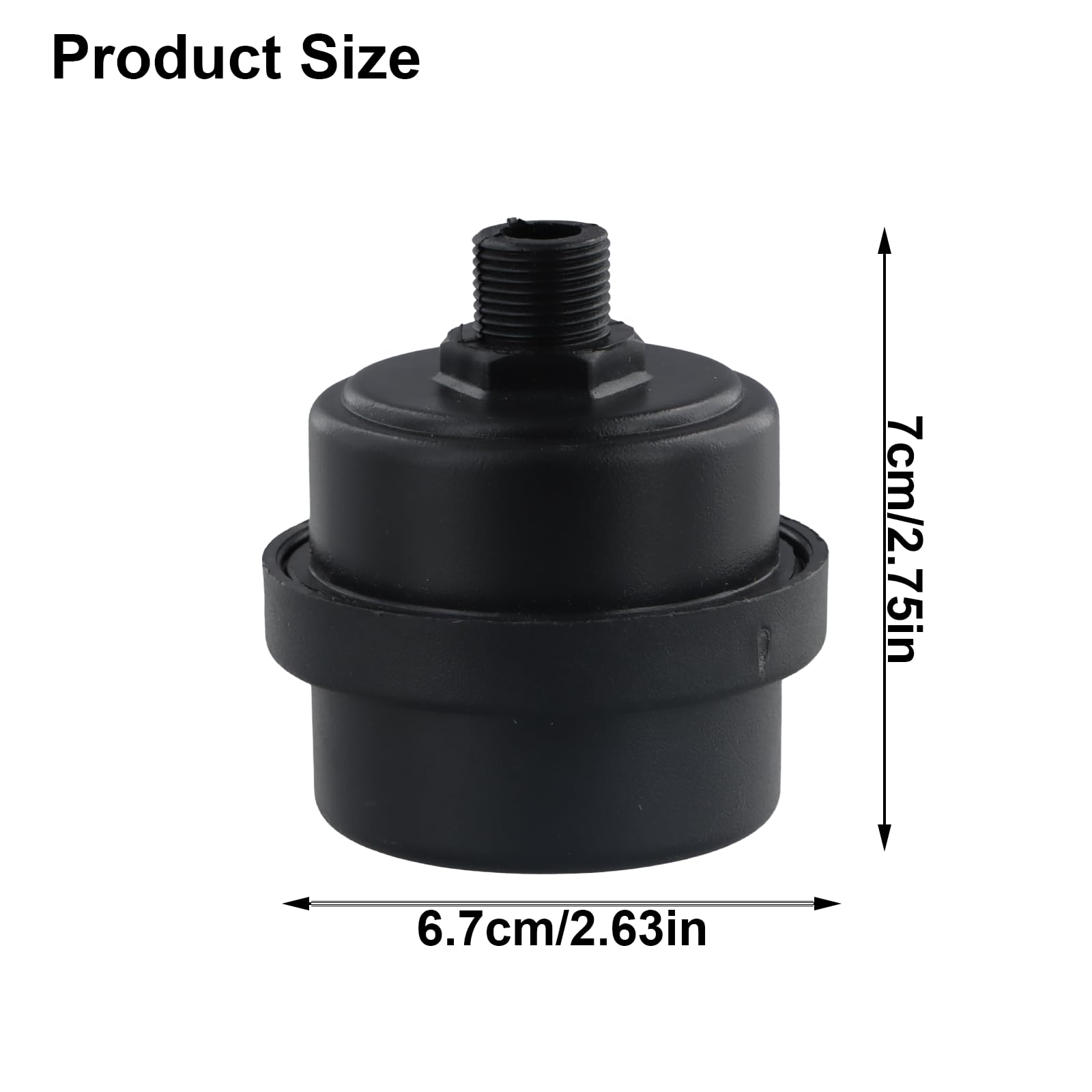 2x Luftkompressor Ansaugfilter 3/8 - Schalldämpfer Für ölfreie Kompressoren