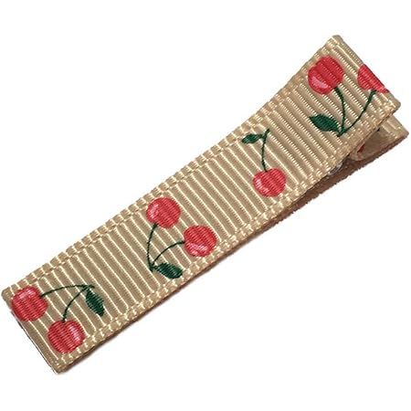 Amazon Co Jp ベビー 赤ちゃん ヘアクリップ 前髪クリップ 日本製 ヘアピン ミニ 小さめ Baby Deer Clips さくらんぼ チェリー ベージュ ビューティー