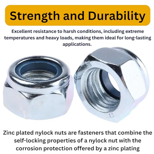 Image of Zinc Plated Nylock Nuts