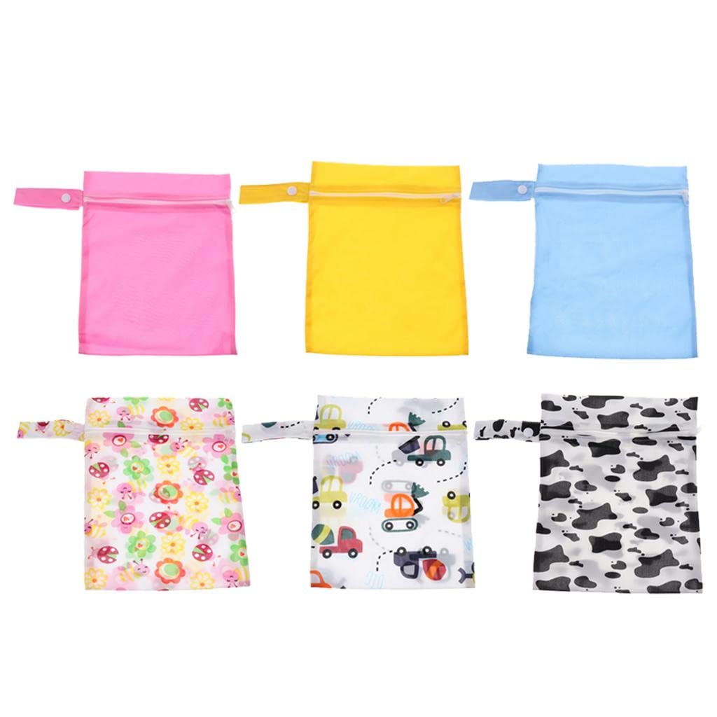 Bnf® Baby Waterproof Reusable Zip Pouch Wet Bag Cloth Diaper Nappy Pink Baby | Diapering | Cloth Diapers-image-30