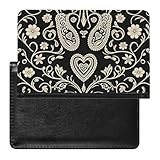 SDEGTHO Funda protectora de documentos de viaje con diseño floral (2) fundas protectoras para pasaporte para viajes internacionales y vacaciones