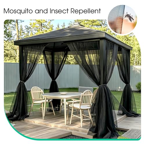 SUPAWAY Mosquitera 2,4m x 10m Malla fina antiinsectos para jardín, huerto, bricolaje con bridas Cinta métrica y tijeras para terraza,balcón,pabellón, camping protege contra mosquitos, moscas y pájaros - imagen 7