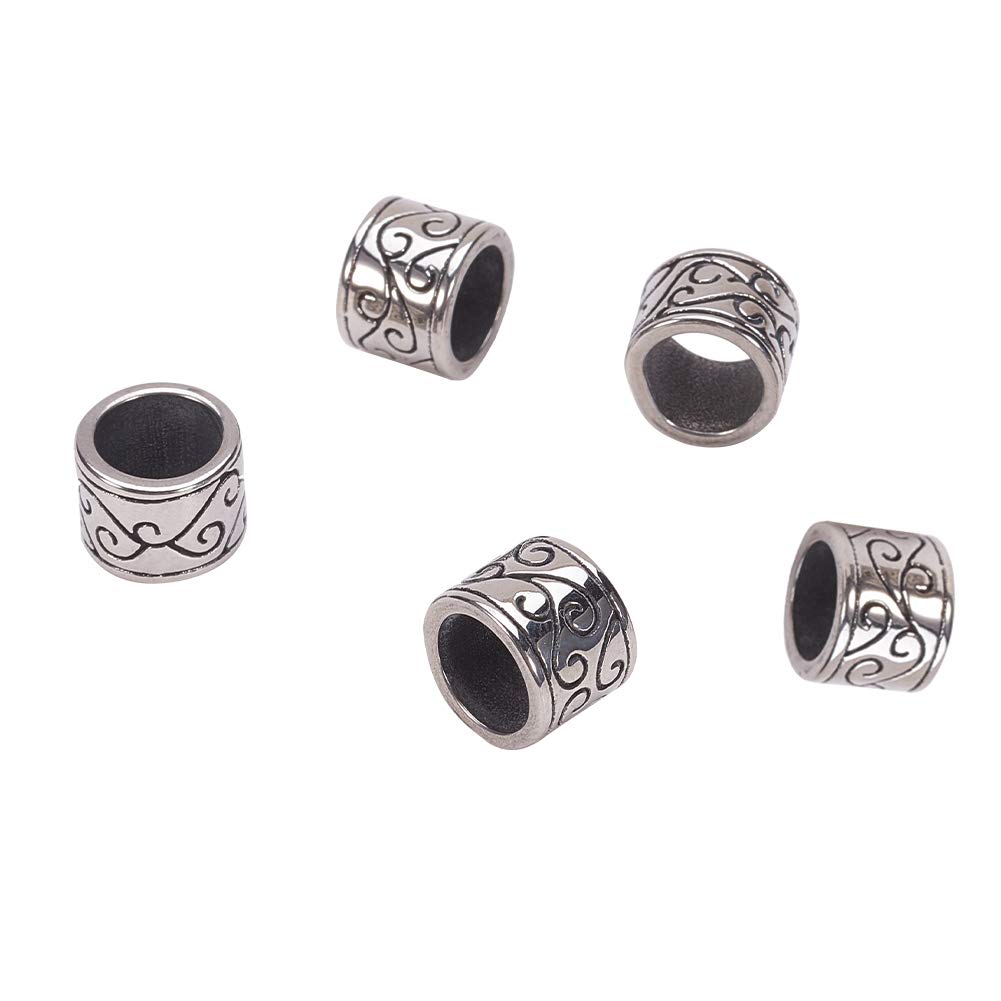 Amazon.co.jp: UNICRAFTALE 10個 12x9mm 304ステンレス製レトロビーズ