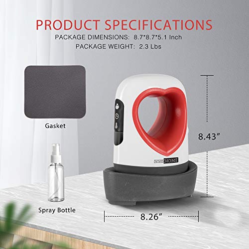 Vivohome Mini Heat Press Machine With Expert Mode For Htv Iron-On Rolls With Carrying Case, Automatic Vibration Pressing Operation #TOP6