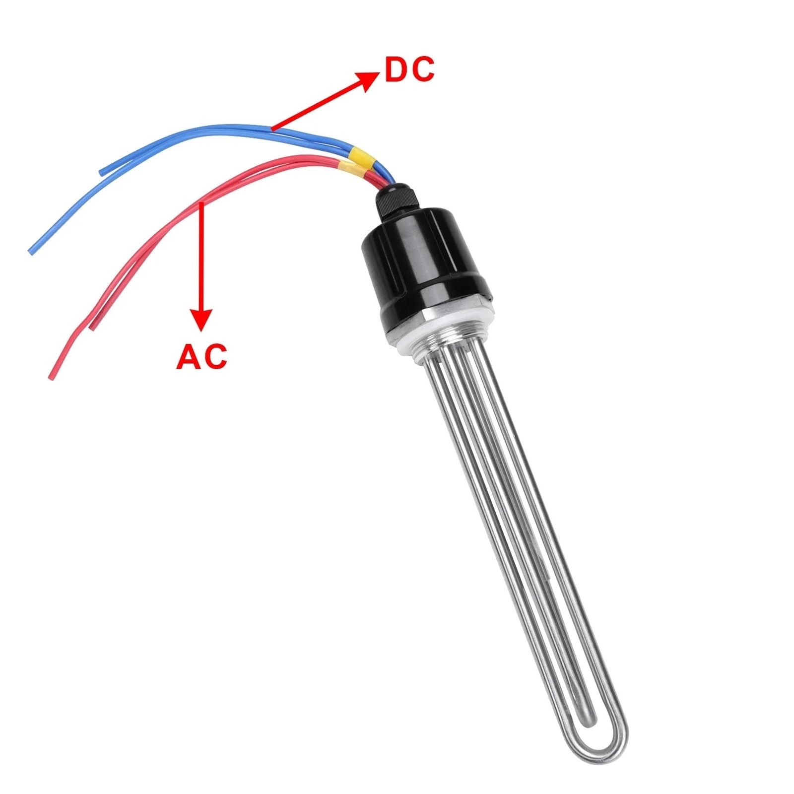 Scaldabagno Solare 48/220V Con Sonda 304SS for Impianti Idrici