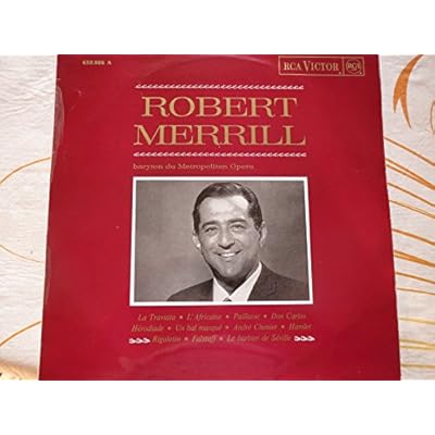 Robert Merrill - Famous Baritone Arias - 12" LP 1957 - RCA Victor Red Seal RB-16029 - UK Press