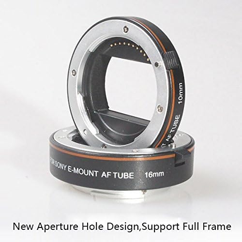 Aurnoc The 2nd Generation Metal Automatic Af Macro Extension Tube Set for Sony NEX E-mount Camera NEX 3/3n/ 5/ 5n/5r/a7/a7r/a7s Support for Sony Full Frame