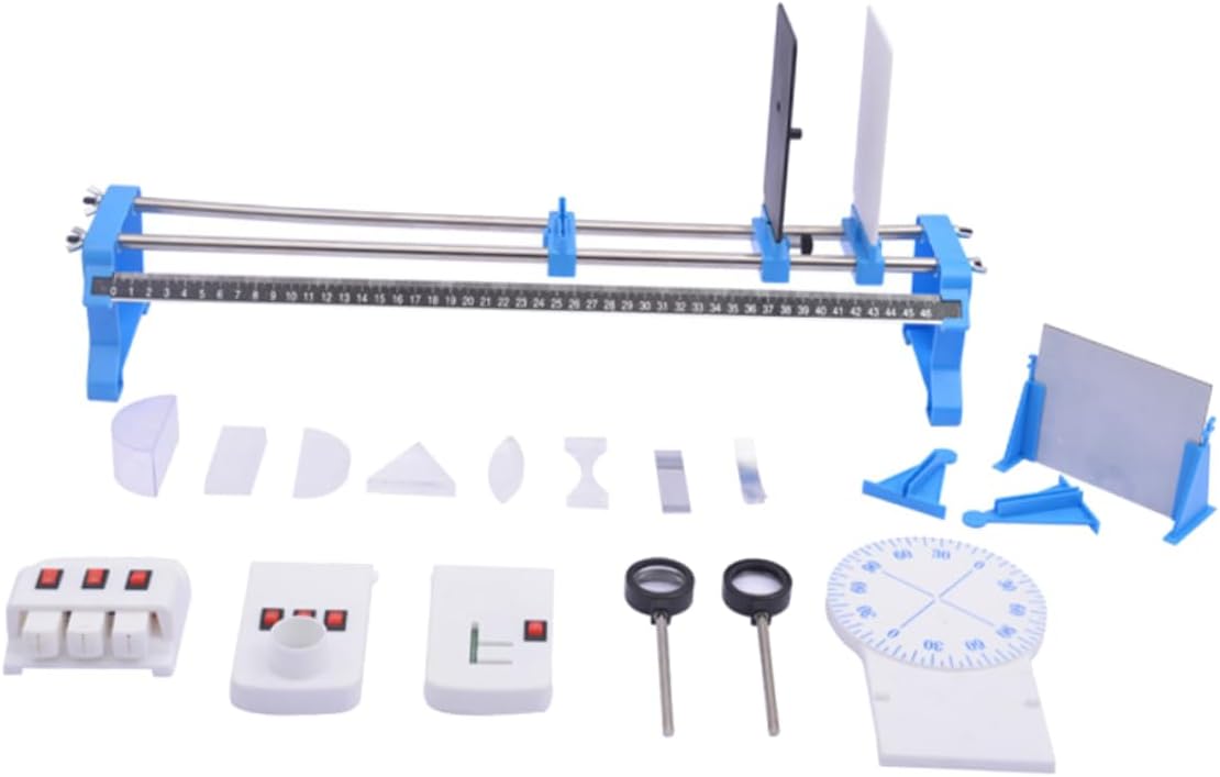 Alipis 1set Optics Learning Experiment Kit Safe and Portable Physics Tools for Light Experiments Includes Optical Components for School Science Projects for Middle School Students