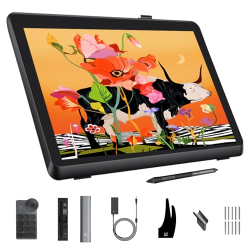 XPPen Artist Pro 22 Gen2 2.5K QHD Drawing Tablet with Screen, 16384 Pen Pressure Stylus Graphic Tablet with Wireless Keydial, 99% Adobe RGB, △E<1, ADS-IPS Pen Display with Full Laminated Screen 21.5